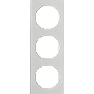 Hager Berker R.3 afdekraam 3-voudig glas polarwit
