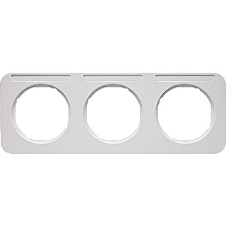 Berker R.1 afdekraam 3V horizontaal wit ip20