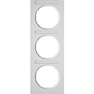 Berker R.3 afdekraam 3V verticaal wit ip20