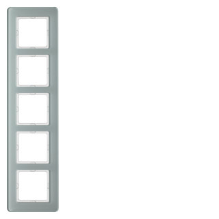 Berker Q.7 afdekraam 5V horizontaal en verticaal wit ip20