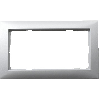 Berker S.1 afdekraam 1V verticaal aluminium ip20