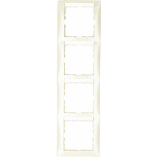 Berker S.1 afdekraam 4V verticaal wit ip20