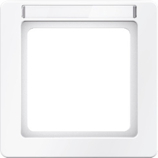 Berker Q.1 afdekraam 1V horizontaal en verticaal wit ip20