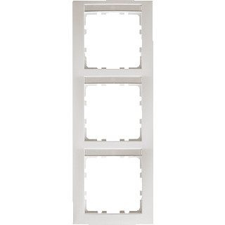 Berker S.1 afdekraam 3V verticaal wit ip20