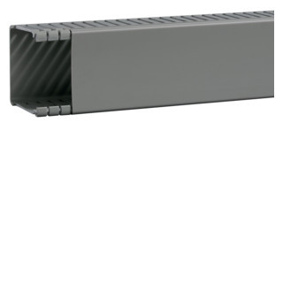 Hager Ba6 bedradingskanaal + deksel zonder bodemperforatie 60x60mm grijs