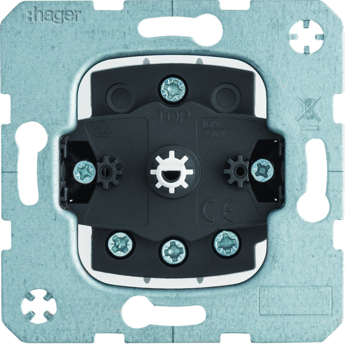 Hager Basiselementen 3-Standenschakelaar met 0-stand