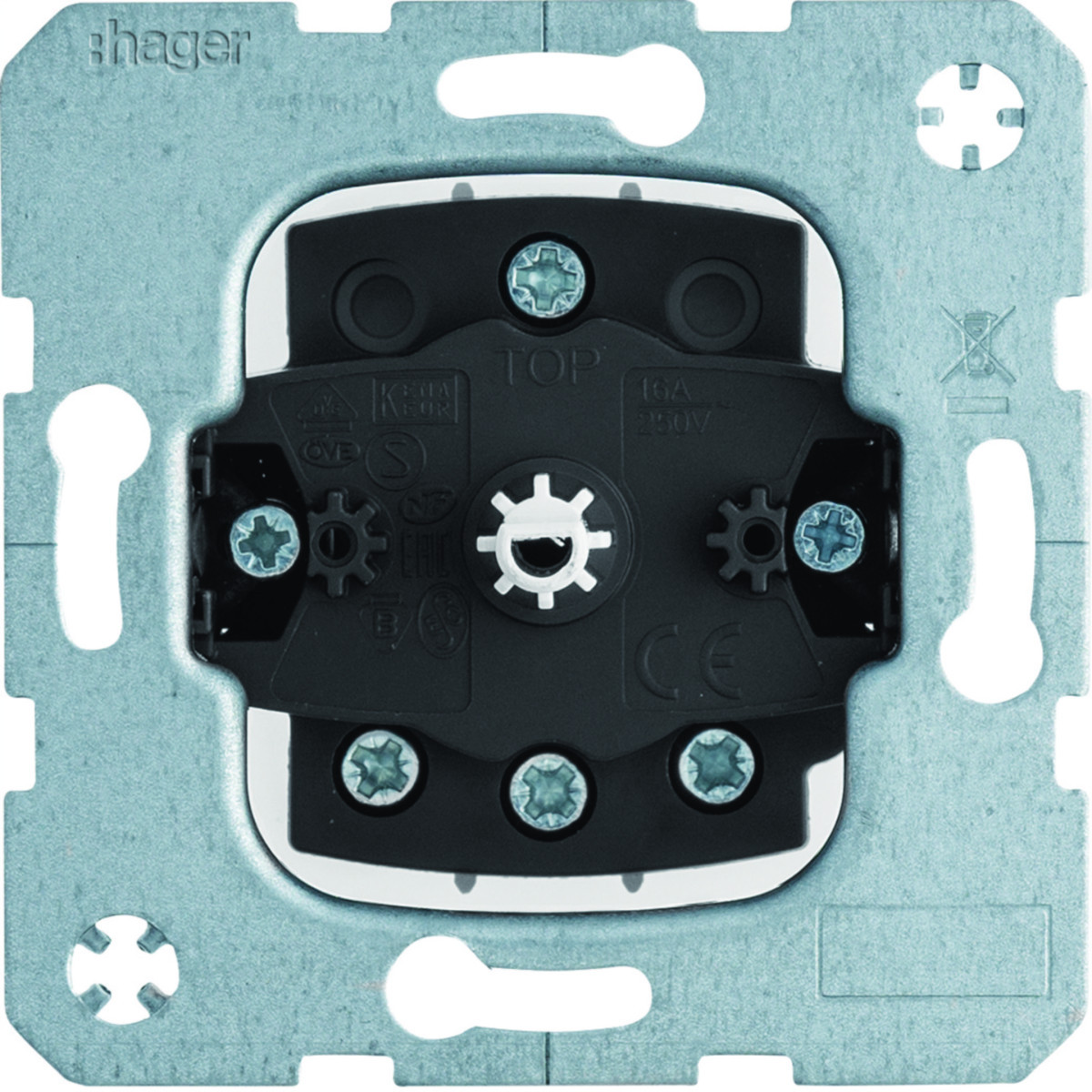 Hager Basiselementen 3-Standenschakelaar zonder 0-stand