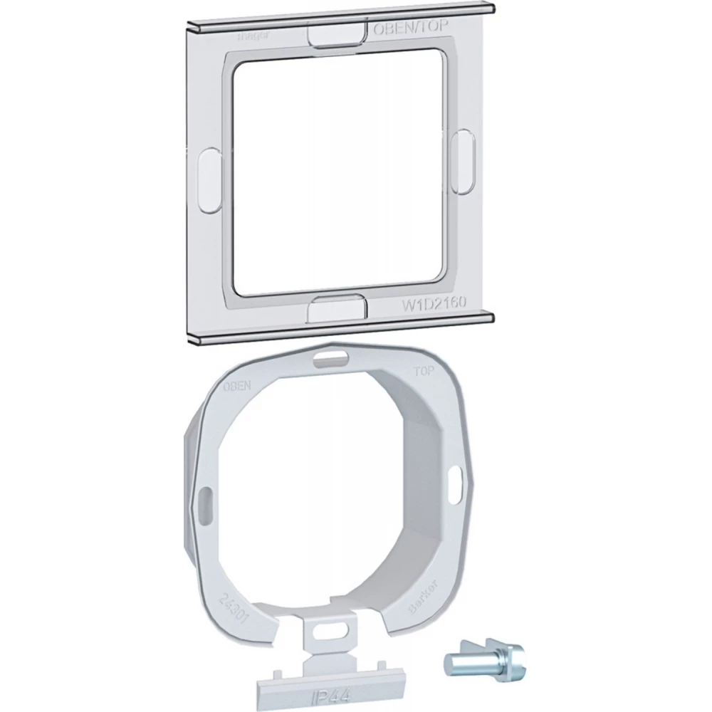 Hager Basiselementen Afdichtingsset Voor sleutelschakelaar/impulsdrukker, transparant