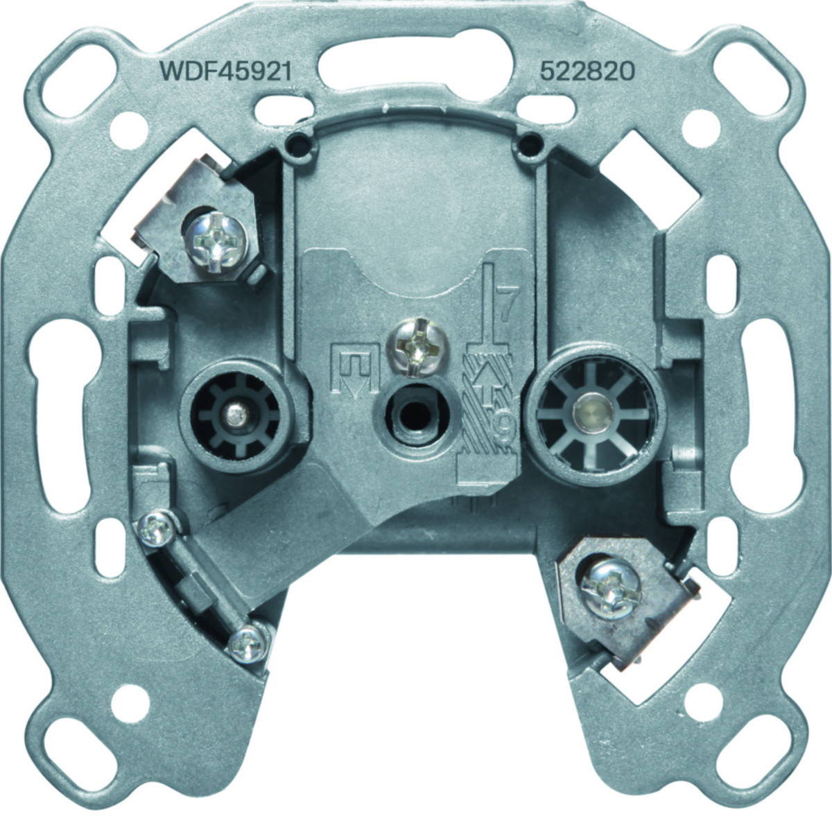 Hager Basiselementen Antennecontactdoos Radio/TV, 10 DB rijgdoos