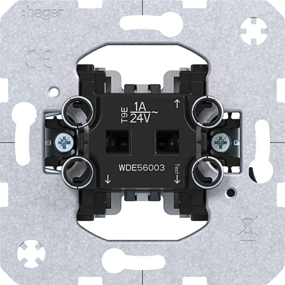 Hager Basiselementen Impulsdrukker 1-voudig, 230/24 V