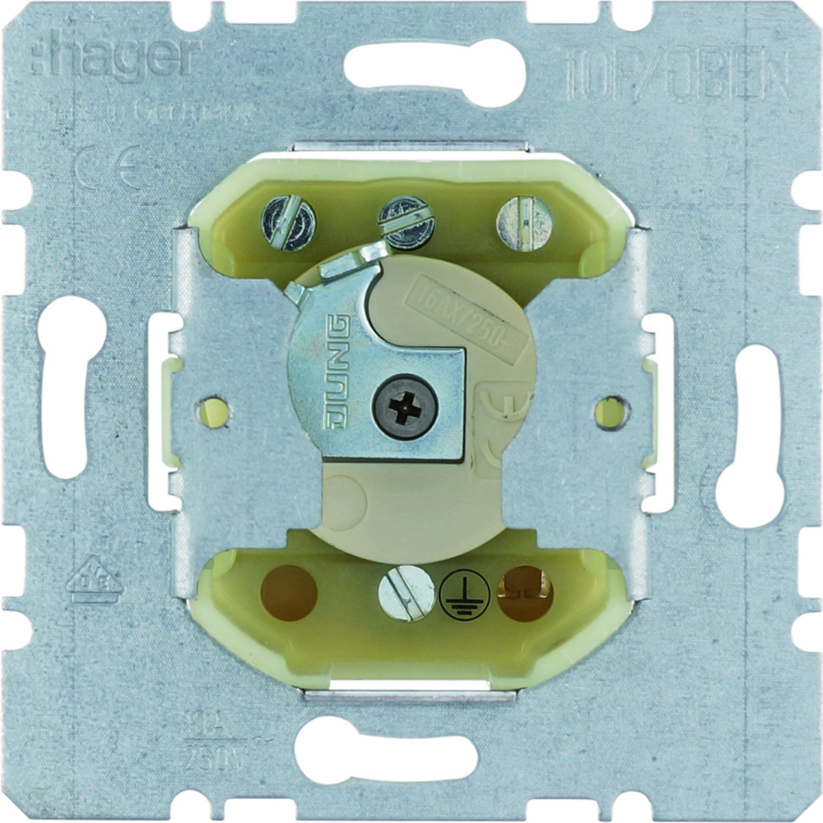 Hager Basiselementen Impulsdrukker Voor sleutelcilinder, wisselcontact