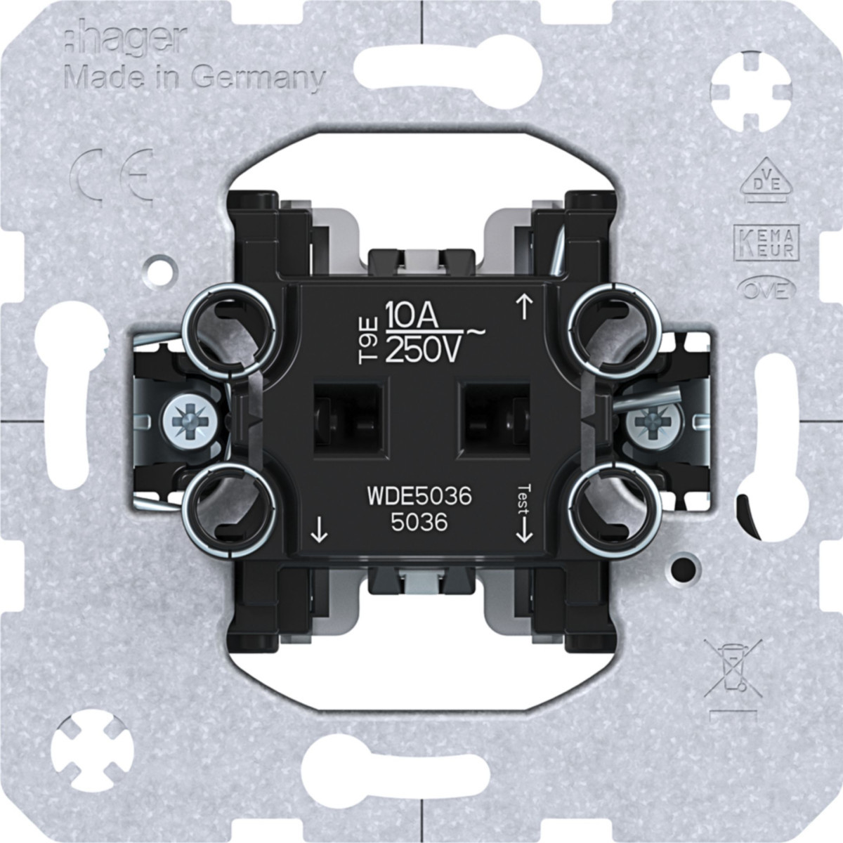 Hager Basiselementen Impulsdrukker Wisselcontact