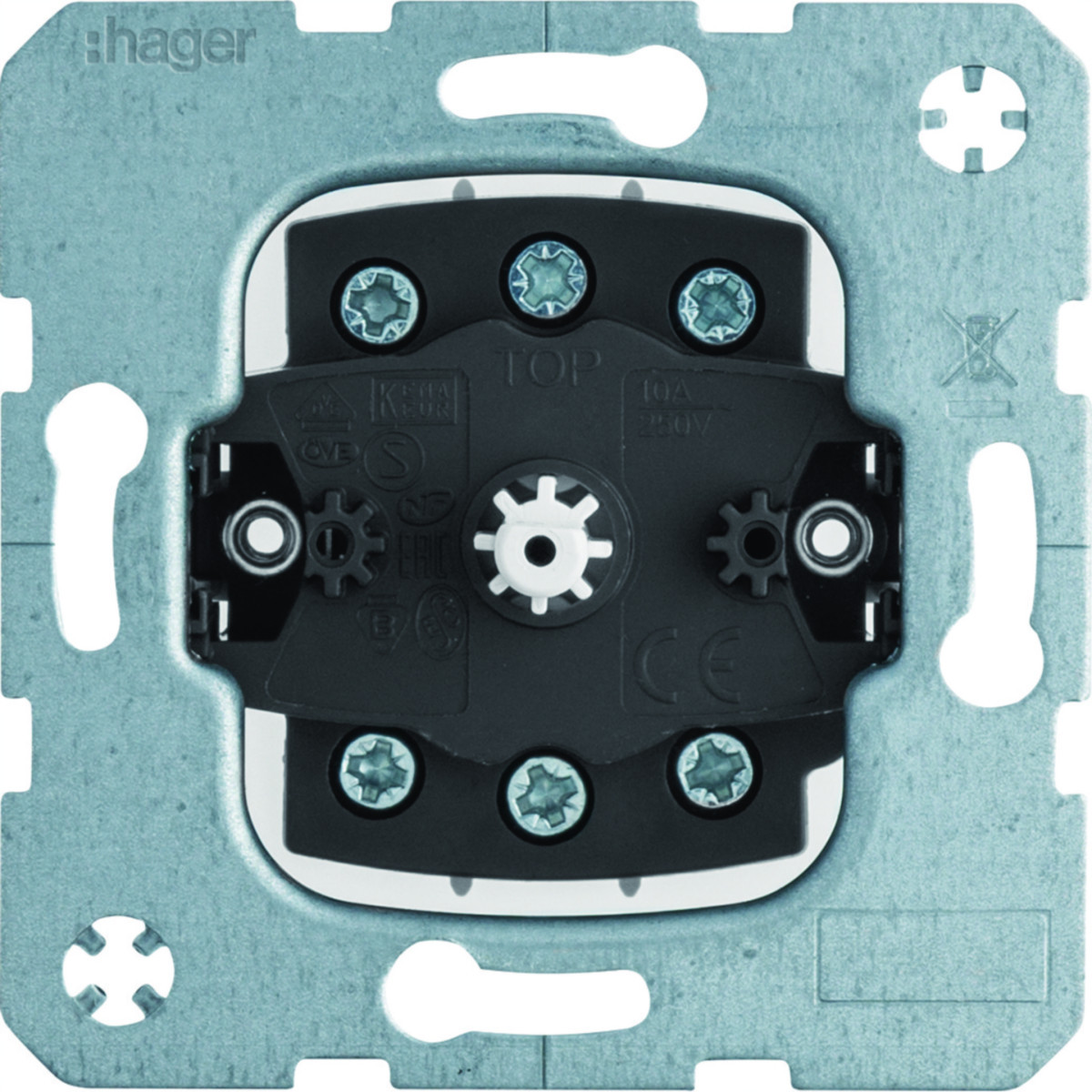 Hager Basiselementen Jaloezie-Draaischakelaar 2-polig