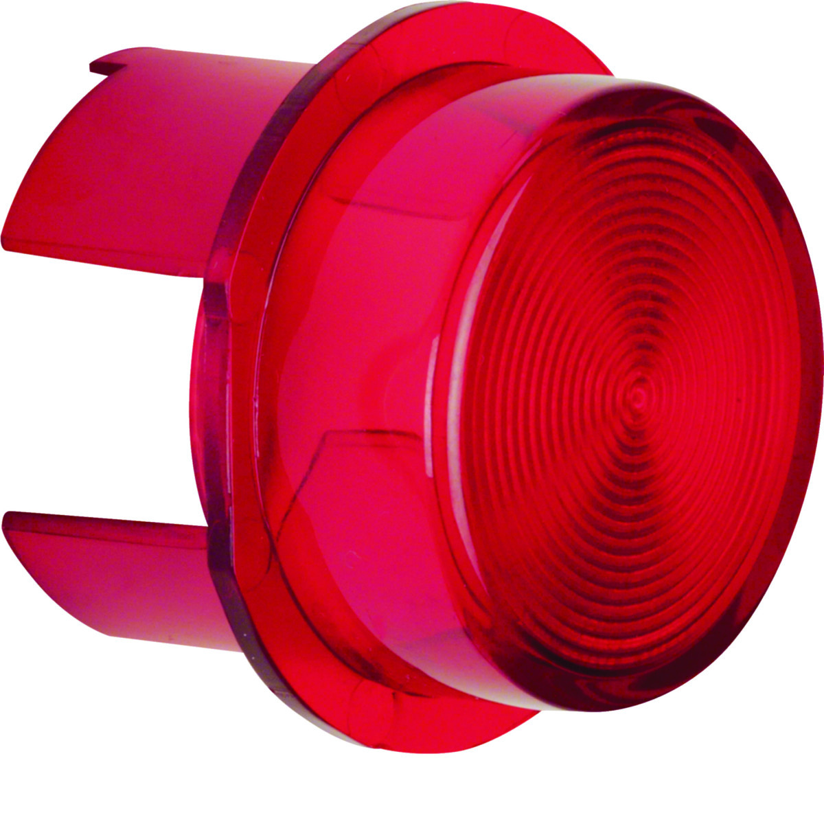 Hager Basiselementen Lens Voor impulsdrukker/lichtsignaalelement e10, rood transparant