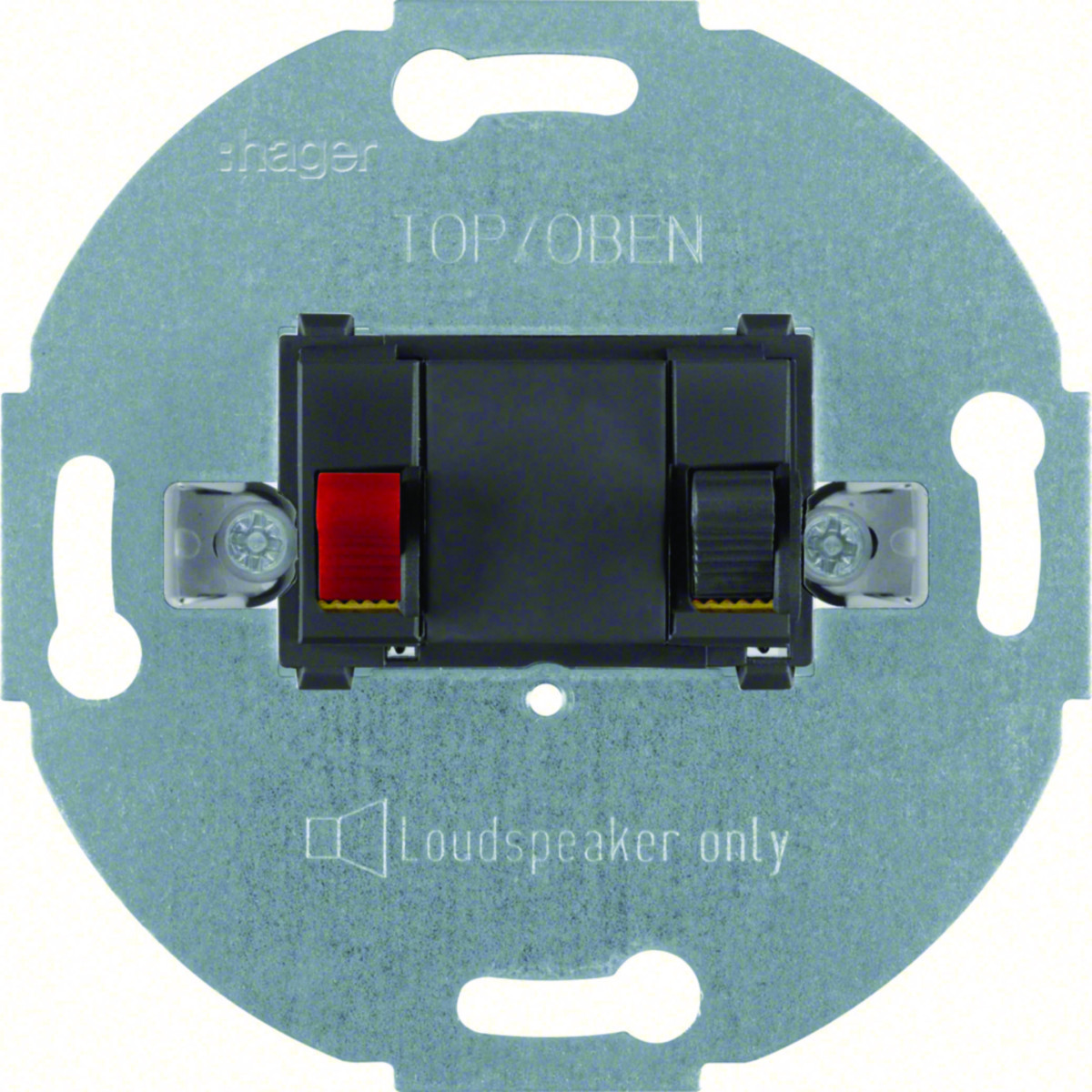 Hager Basiselementen Mono-Luidsprekerwcd, antraciet mat