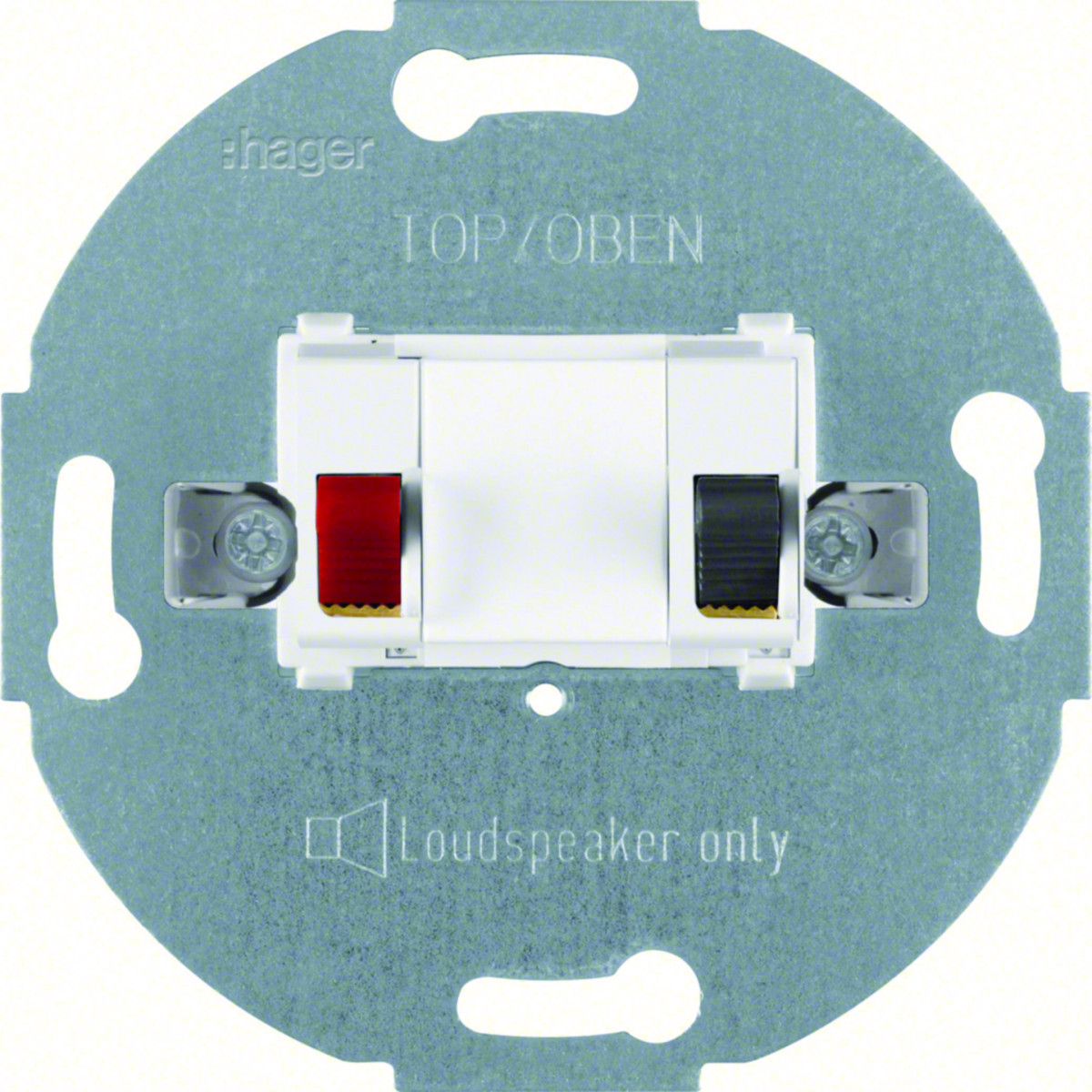 Hager Basiselementen Mono-Luidsprekerwcd, polarwit mat