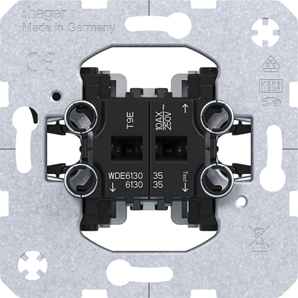 Hager Basiselementen Serieschakelaar Zonder spreidklemmen
