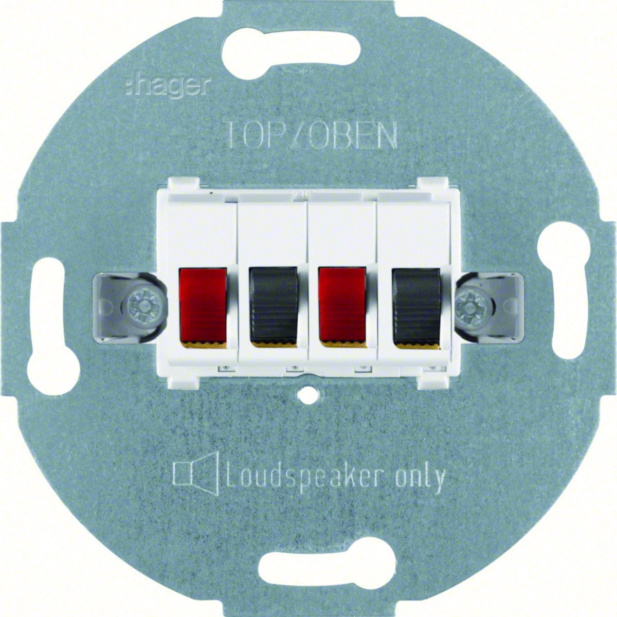 Hager Basiselementen Stereo-Luidsprekerwcd, polarwit mat