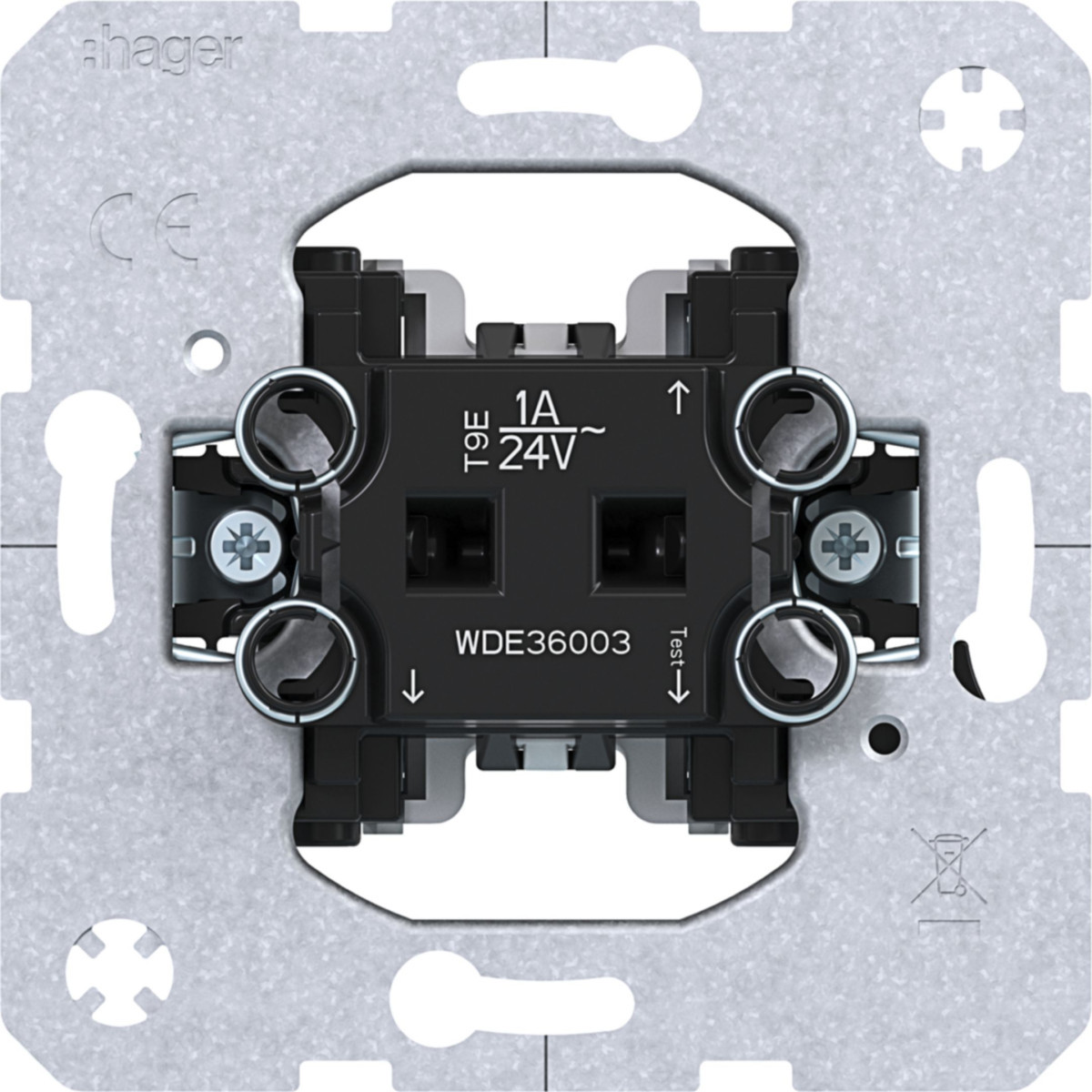 Hager Basiselementen Wisselschakelaar, 230V/24 V