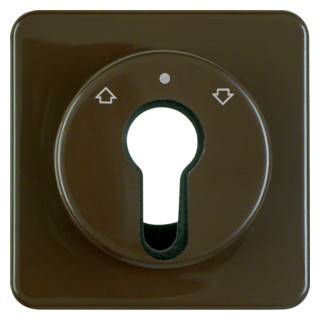 Hager berker Afdek. jal.-sleutelschak./-imp.DR. ip44 inbouw, bruin