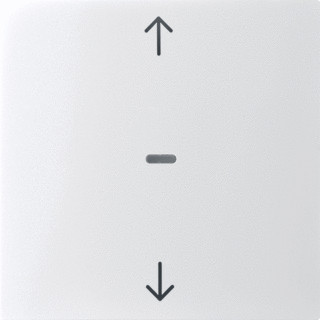 Berker K.1/K.5 enkele wip aan-/uit-schakelaar wit