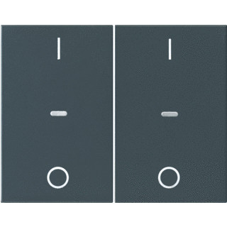 Berker K.1/K.5 tweedelige wip aan-/uit-schakelaar antraciet