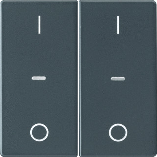 Berker Q.1/Q.3 tweedelige wip aan-/uit-schakelaar antraciet