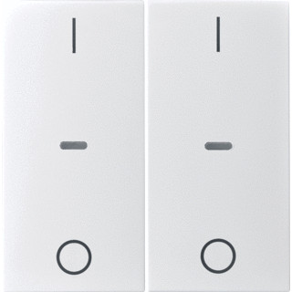 Berker S.1/B.3/B.7 tweedelige wip aan-/uit-schakelaar wit