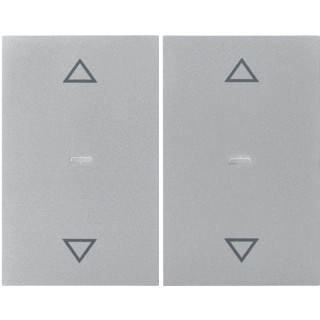 Berker K.1/K.5 tweedelige wip aan-/uit-schakelaar roestvaststaal ( RVS )