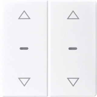 Berker Q.1/Q.3 tweedelige wip aan-/uit-schakelaar wit