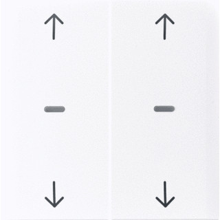 Berker S.1/B.3/B.7 tweedelige wip aan-/uit-schakelaar wit