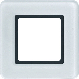 Berker Q.7 afdekraam 1V horizontaal en verticaal wit ip20