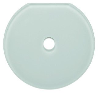 Hager berker Afdekraam 1-V eindstuk voor draaischak. glas, polarwit