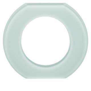 Hager berker Afdekraam 1-V middenstuk, glas, polarwit