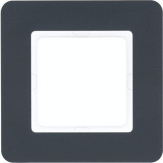 Berker Q7 afdekraam 1V horizontaal en verticaal antraciet ip20