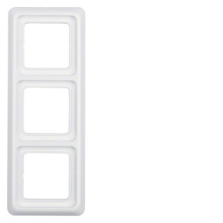 Hager berker Afdekraam Ip44 3-V, polarwit GLZ.