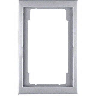 Berker Afdekraam 1V verticaal roestvaststaal ( RVS ) ip20