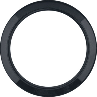 Berker 1930 afdekraam 1V horizontaal en verticaal zwart ip20