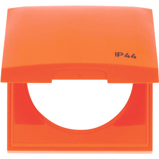 Berker Integro afdekraam 1V horizontaal en verticaal oranje ip44