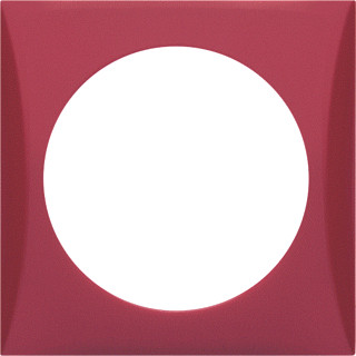 Berker Integro afdekraam 1V horizontaal en verticaal rood ip20