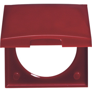 Berker Integro afdekraam 1V verticaal rood ip20