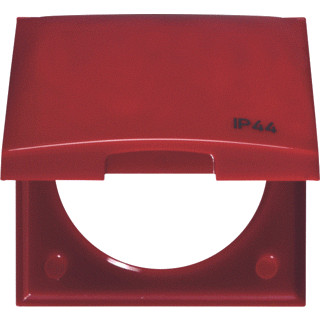 Berker Integro afdekraam 1V horizontaal en verticaal rood ip44