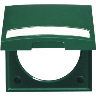 Berker Integro afdekraam 1V verticaal groen ip20