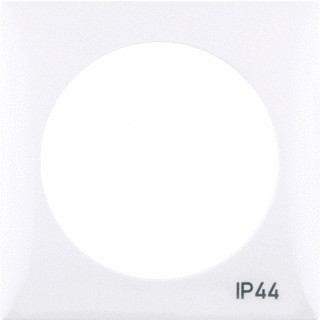 Berker Integro afdekraam 1V verticaal wit ip44