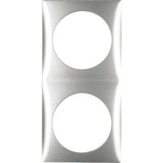 Hager Berker Integro Flow afdekraam 2-voudig chroom mat, gelakt