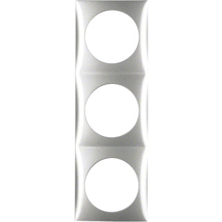 Hager Berker Integro Flow afdekraam 3-voudig chroom mat, gelakt