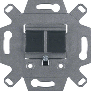 Berker RJ-datacont.DS.2-V cat.6a afgeschermd rechte uitgang