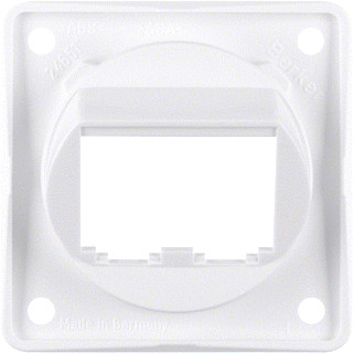 Berker Integro onderdeel/centraalplaat modular-jack basiselement kunststof wit