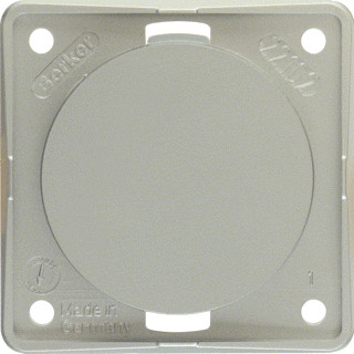 Hager Berker Integro Flow afdekking blindplaat edelstaal mat, gelakt