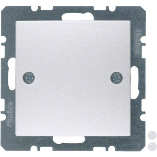 Berker S.1 onderdeel/centraalplaat blinddeksel basiselement met centrale afdekplaat aluminium